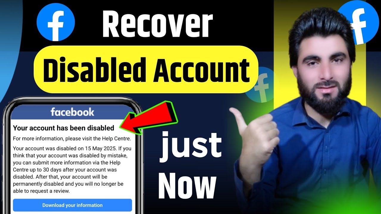 Your Account Has Been Disabled Facebook | How to Recover Disabled Facebook Account | Recovery 🔥
