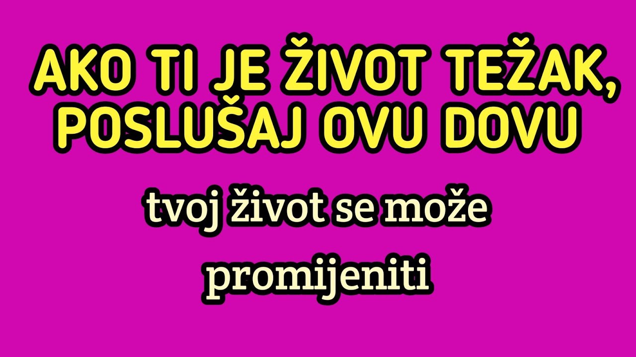 Ako ti je život težak, poslušaj ovu dovu – tvoj život se može promijeniti