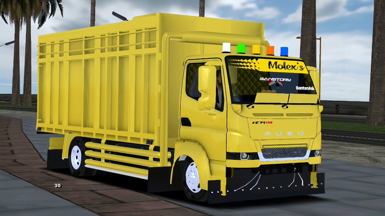 RIVIEW!! MOD TRUCK CANTER STYLE JAMBI WAK DOYOK || GTA Sa