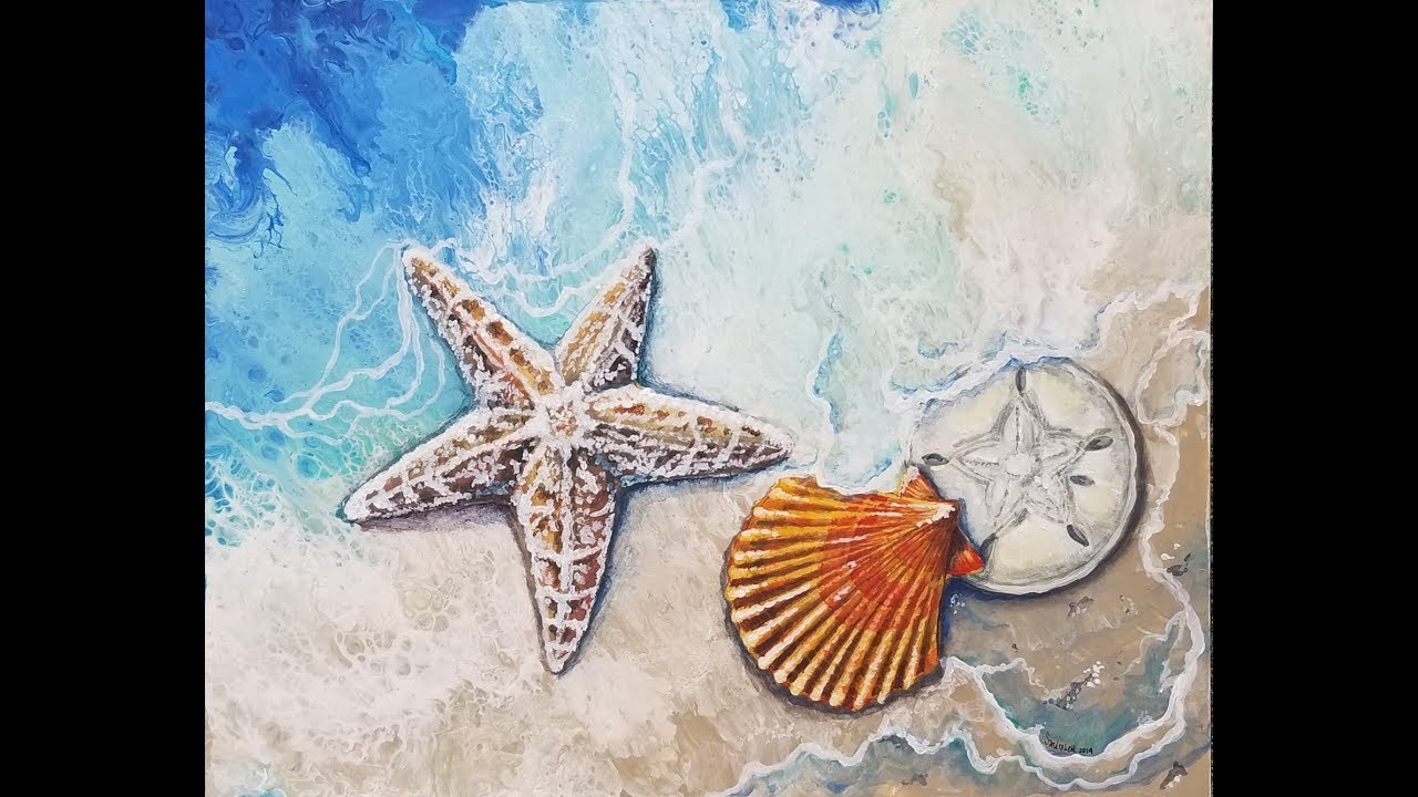 DA166 BEACHWATER SEASHELLS Commission with Sandra Lett 072219