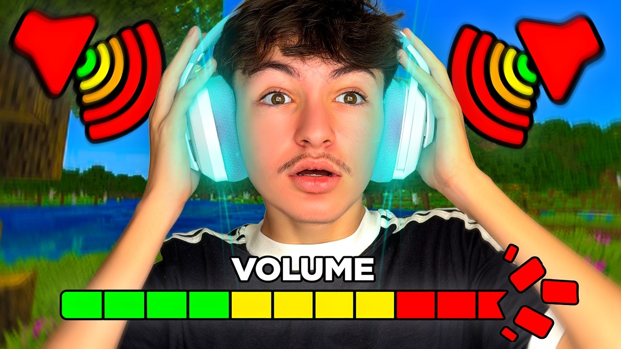 MINECRAFT MAS O VOLUME TA EXTREMAMENTE ALTO! 📢