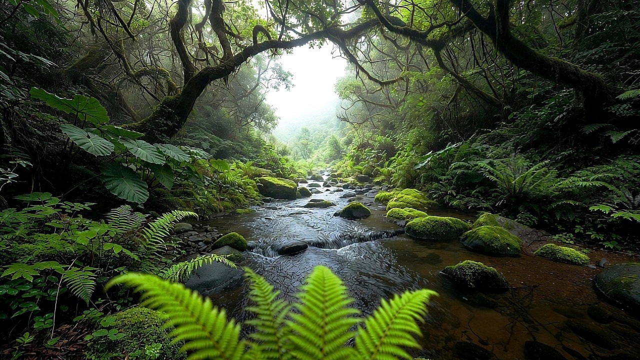 Forest Stream, Beautiful Birds Singing, Relaxing Nature ASMR