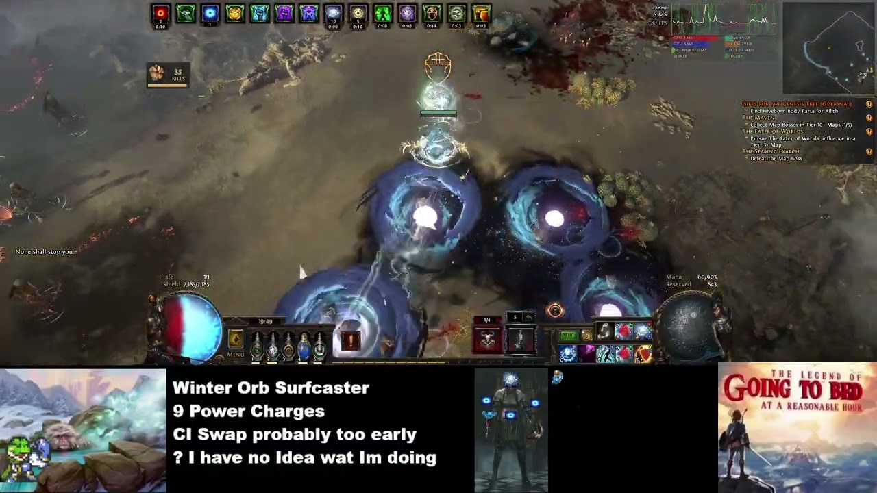 Phrecia Reset - Surfcaster Worb - Stackin' Charges and Mappin  - Day 3.5