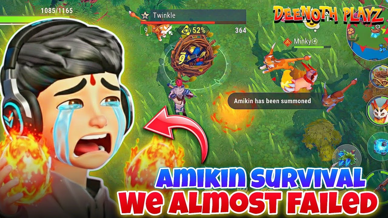 Amikin survival: We almost failed😲🌿