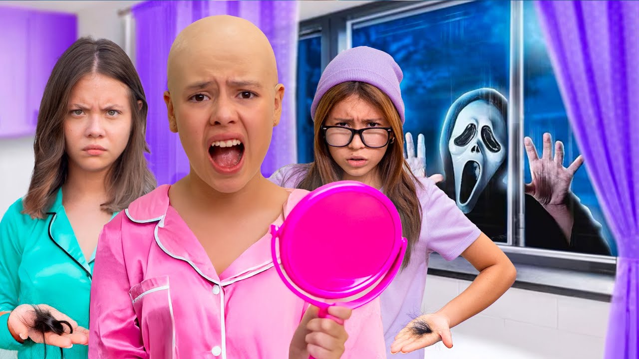 CELESTE se QUEDA CALVA en la PIJAMADA de MEGAN