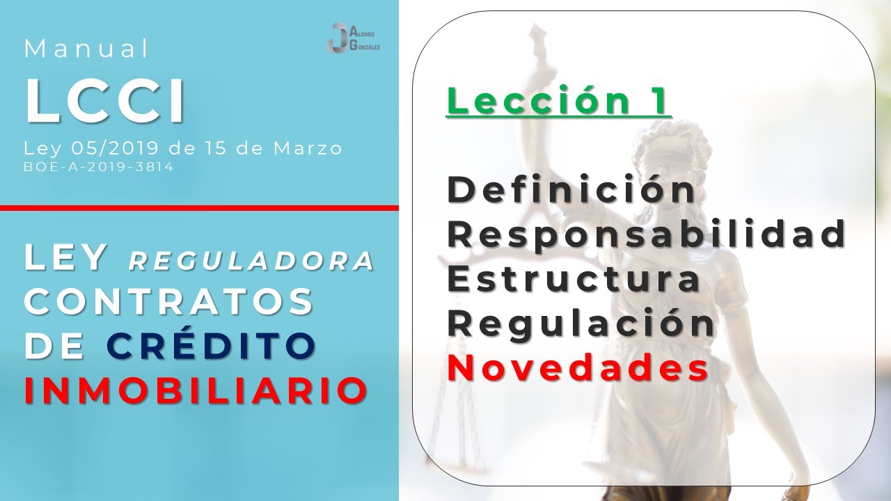 📘Manual #lcci 👉Ley de Contrato de Cr&eacute;dito Inmobiliario: Definiciones y Novedades ✅