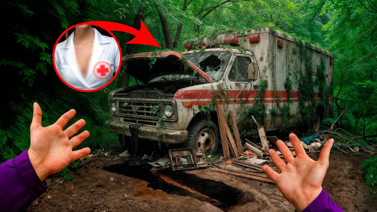 Starting & Test Driving an Abandoned AMBULANCE VAN Forgotten for 40 Years | POV Restarting