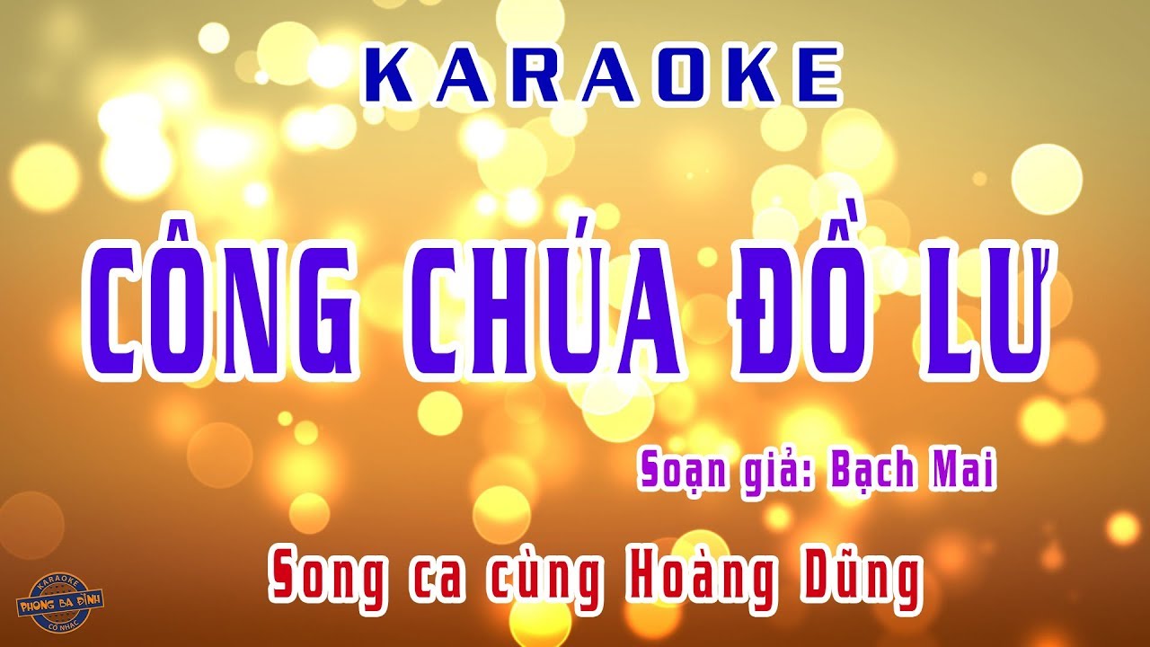 Công chúa Đồ Lư | Hát với Hoàng Dũng | Karaoke thiếu đào