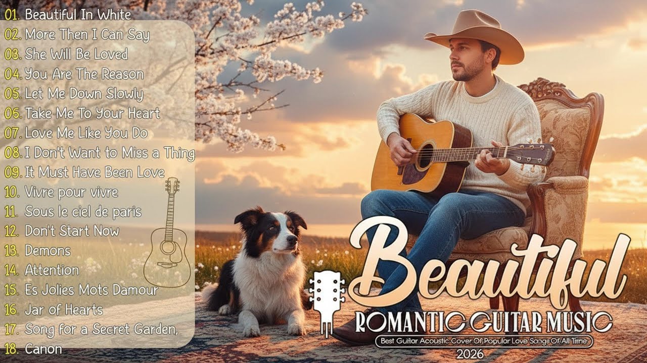 20 Best Instrumental Guitar Songs 🎸 Timeless Melodies for Romantic Moments