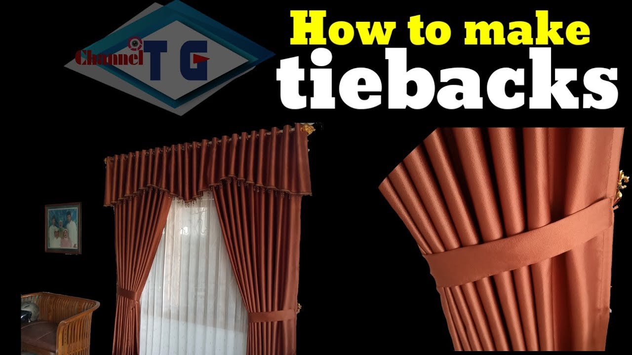 how to sewing tiebacks