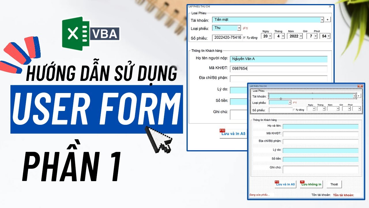 Hướng dẫn tạo UserForm trong VBA Excel - Phần 1 | Tin Học Đông Phương