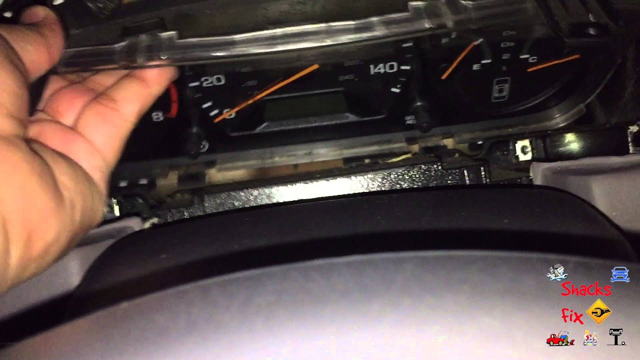 How to Change the Dashboard Speedometer bulbs 2000 Honda accord