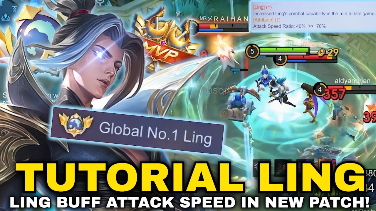 TUTORIAL LING 2026 LING BUFF ATTACK SPEED IN NEW PATCH!! | LING BEST BUILD & EMBLEM 2026