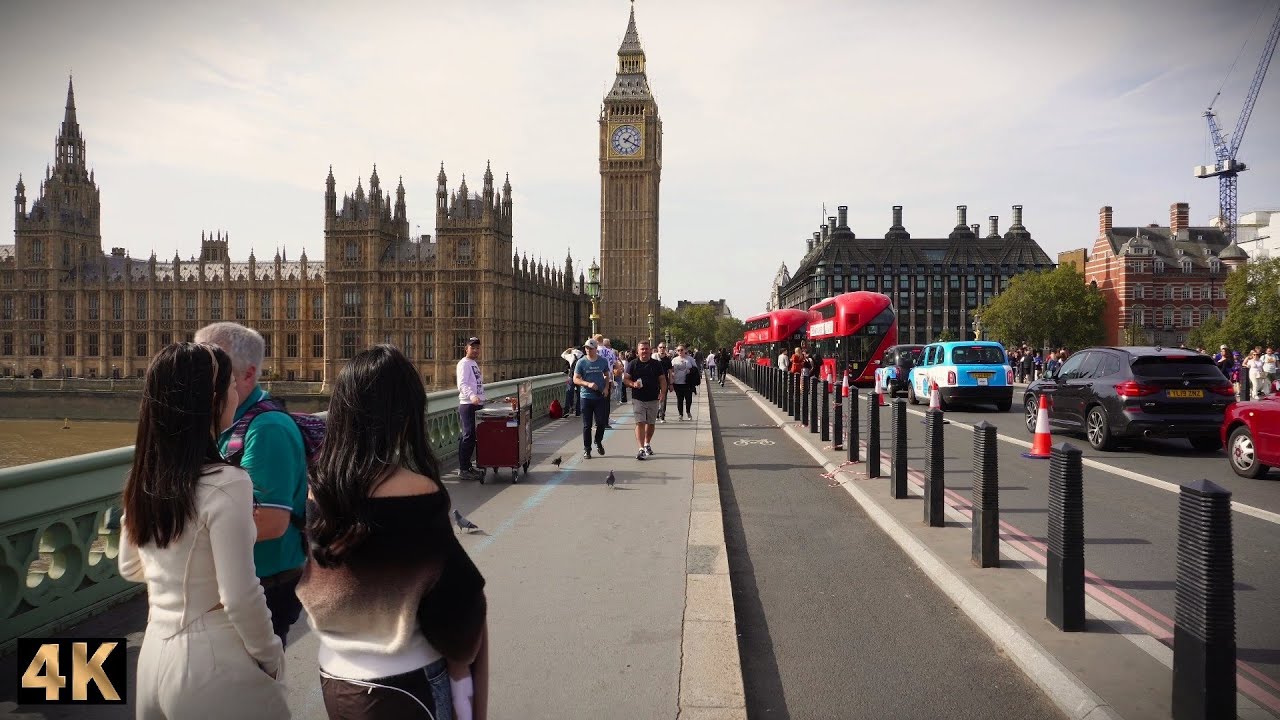Walk Trough London Westminster To Buckingham Palace inc. Westminster Abbye