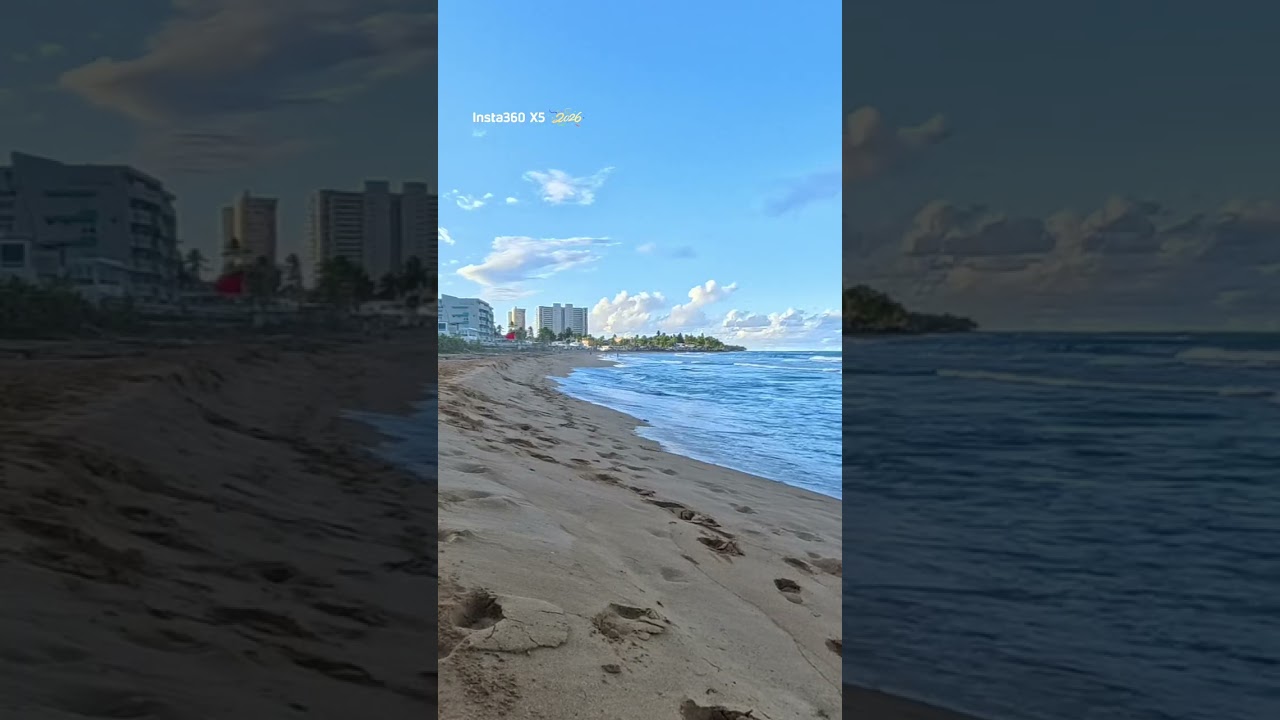 Sonido real del mar y las olas en la playa 🌊 Playa la Pared, Luquillo PR 🇵🇷