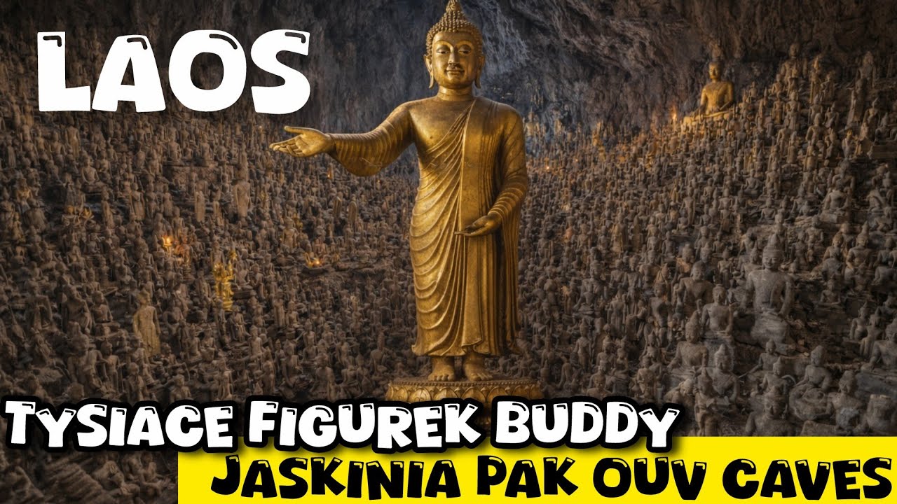 Laos. Niesamowita jaskinia Pak Ou Caves – tysiące Buddów nad Mekongiem 🇱🇦 | Laos bez planu #laos