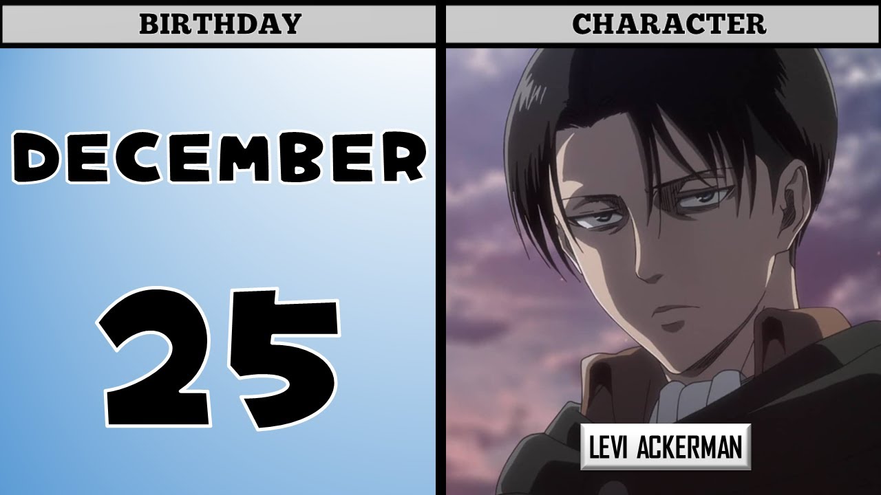 ATTACK ON TITAN CHARACTERS' BIRTHDAYS
