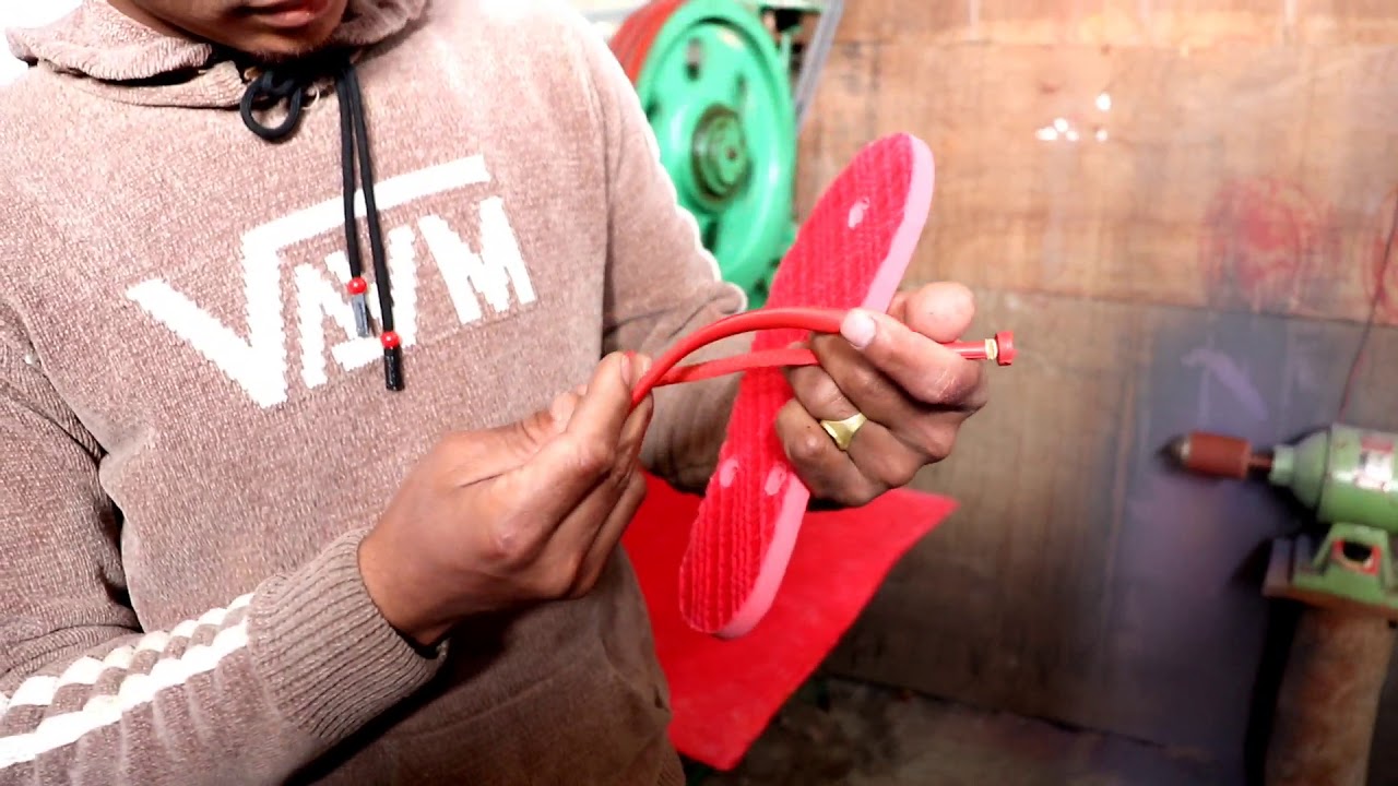 How chappal are made | Chappal manufacturing in Nepal.