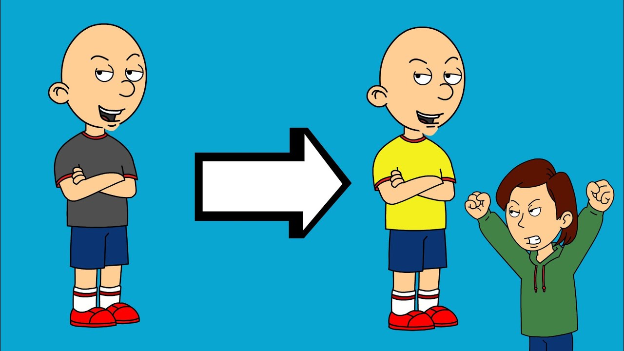 Classic Caillou Impersonates Modern Caillou/Grounded