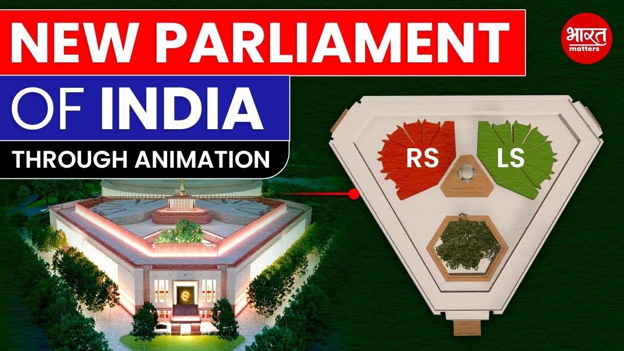 New Parliament of India | Through 2D Animation | By Adarsh Gupta