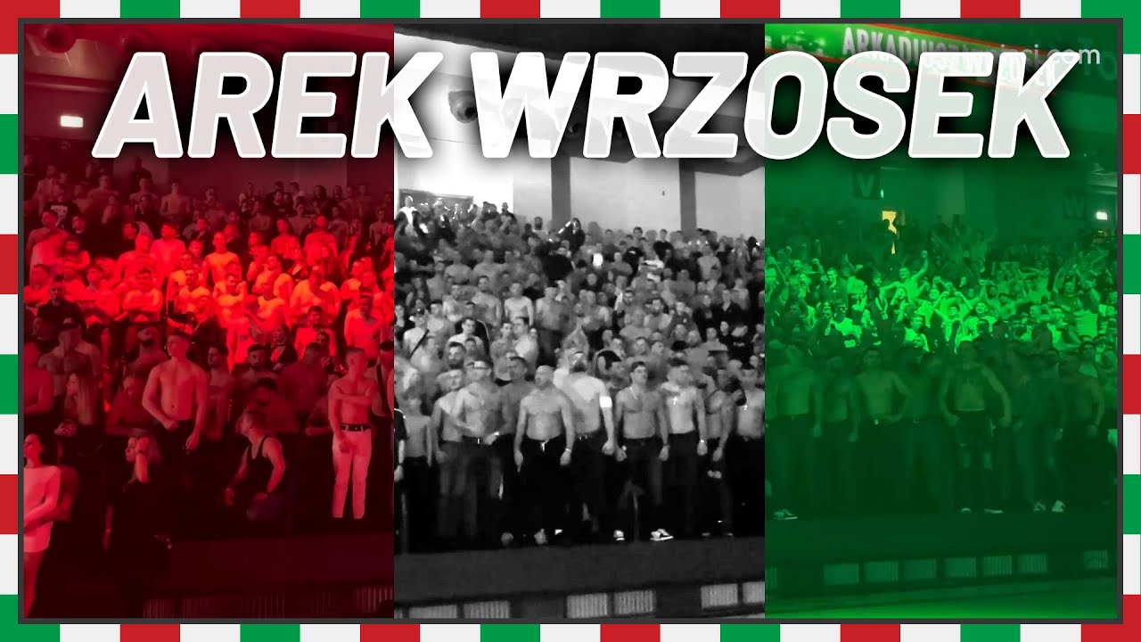 Kibice Legii dopingują Arkadiusza Wrzoska na Torwarze