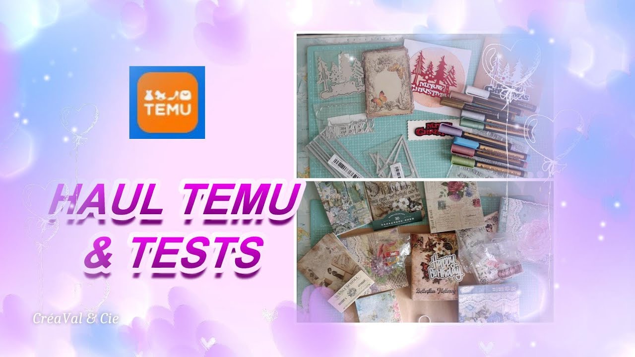 HAUL TEMU SCRAP, COLO & PERLES - TESTS et PRESENTATION d'idées, de créations + quelques déboires !