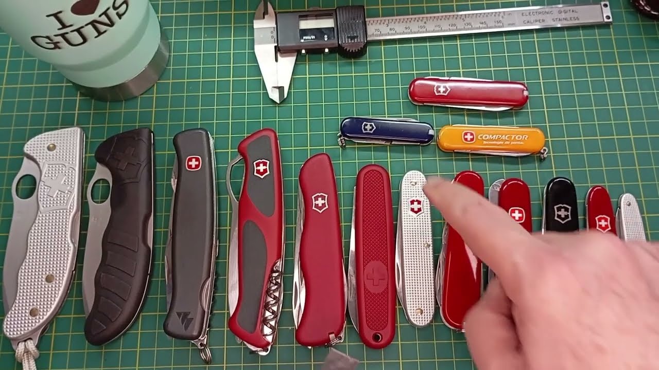 Canivetes Suíços (Victorinox e Wenger) Comprimento de Lâminas para fiscalização.