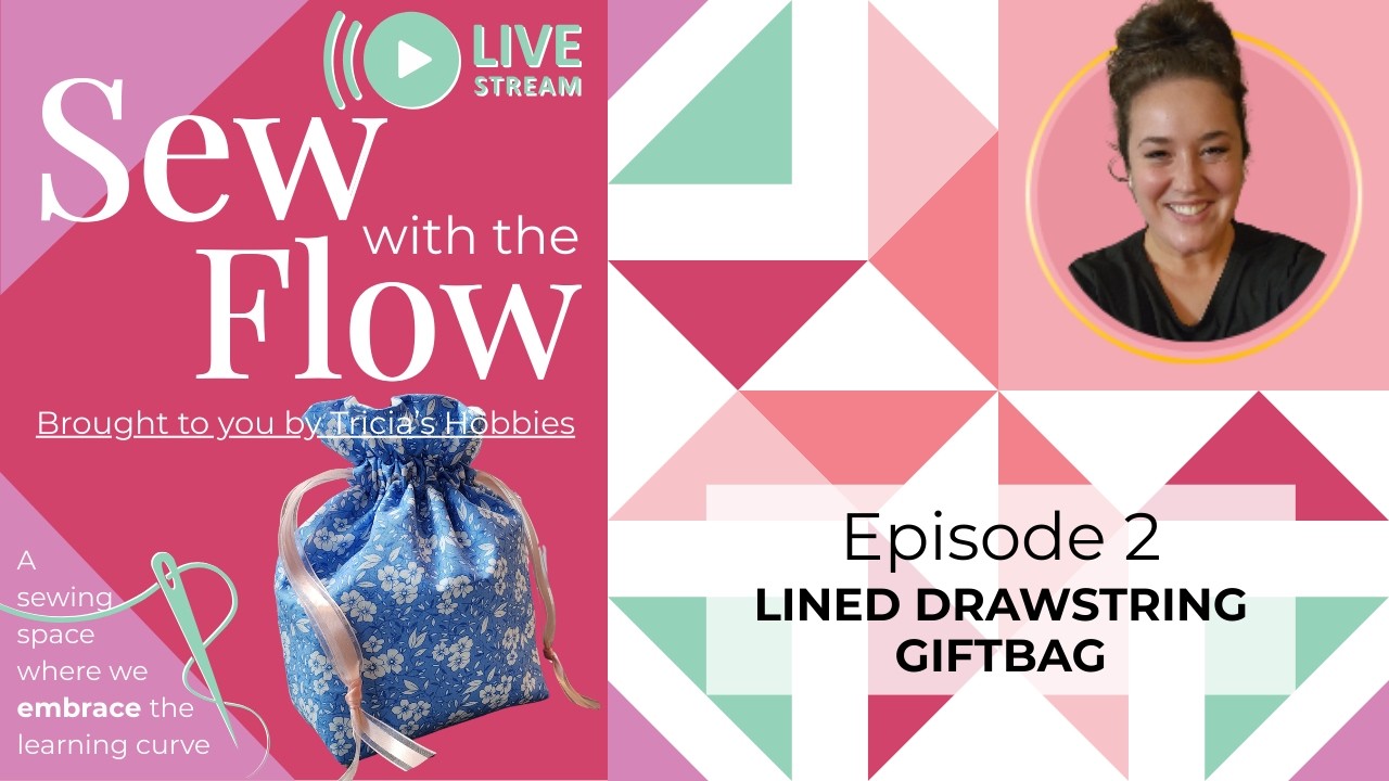 Sewing Tutorial: Sew an Adorable Lined Drawstring Giftbag | Beginner Friendly Sewing Project!