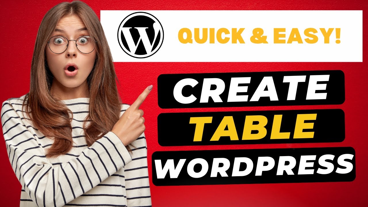 How To Create A Table In WordPress 2026 🔥 - (FAST & Easy!)