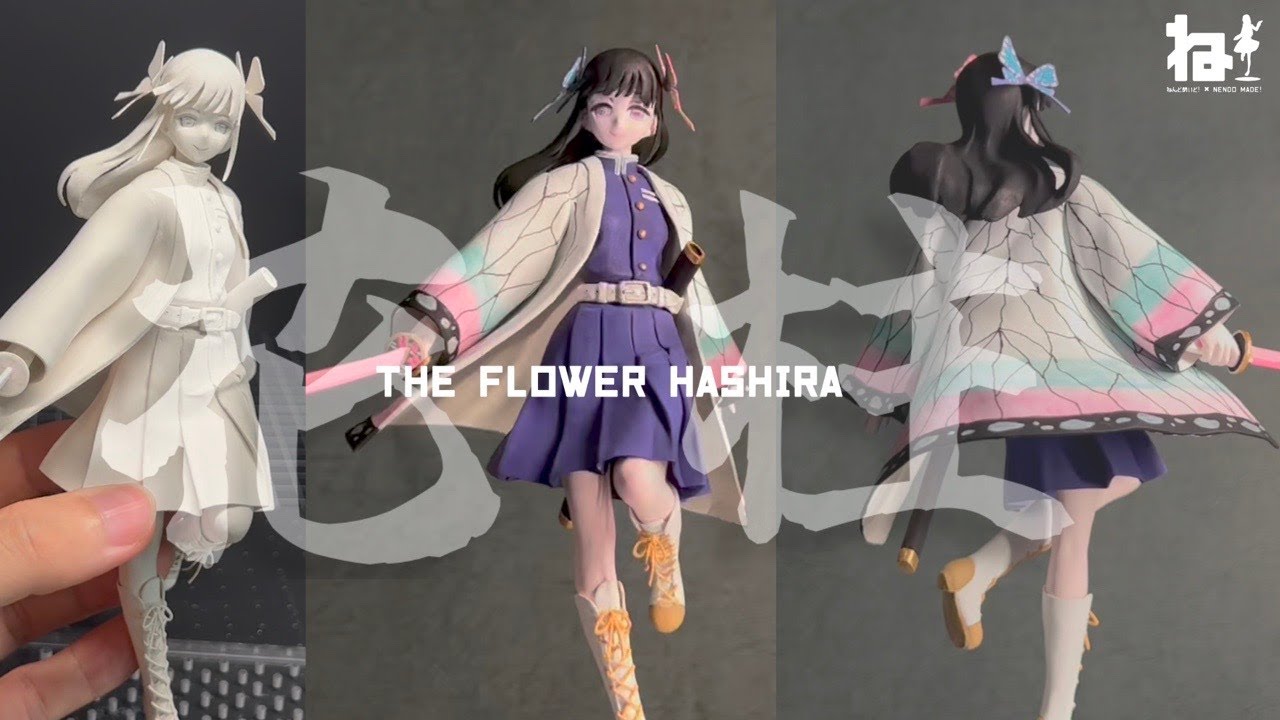 【鬼滅の刃】花柱になったカナヲ作ってみた！   | 【Demon Slayer】Kanao at the Flower  Hashira Sculpting Figurer