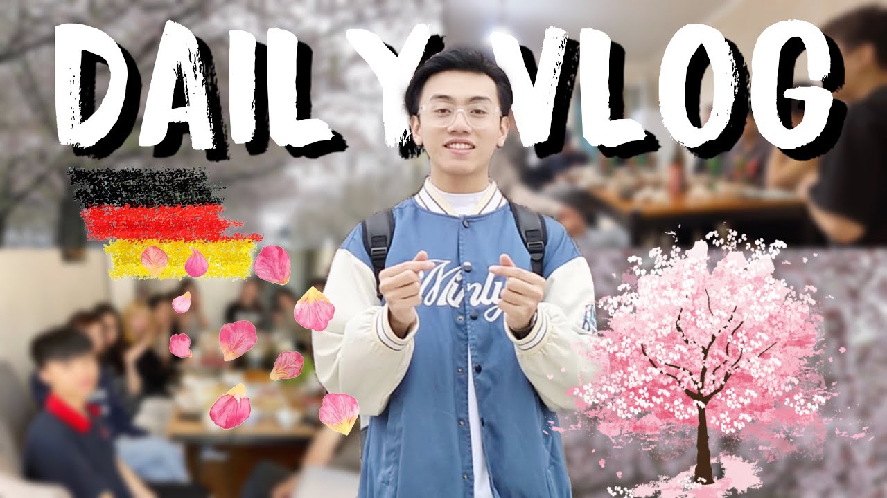 DAILY VLOG - Ngày bình thường của DHS ĐỨC 🇩🇪| Mùa xuân và hoa anh đào 🌸