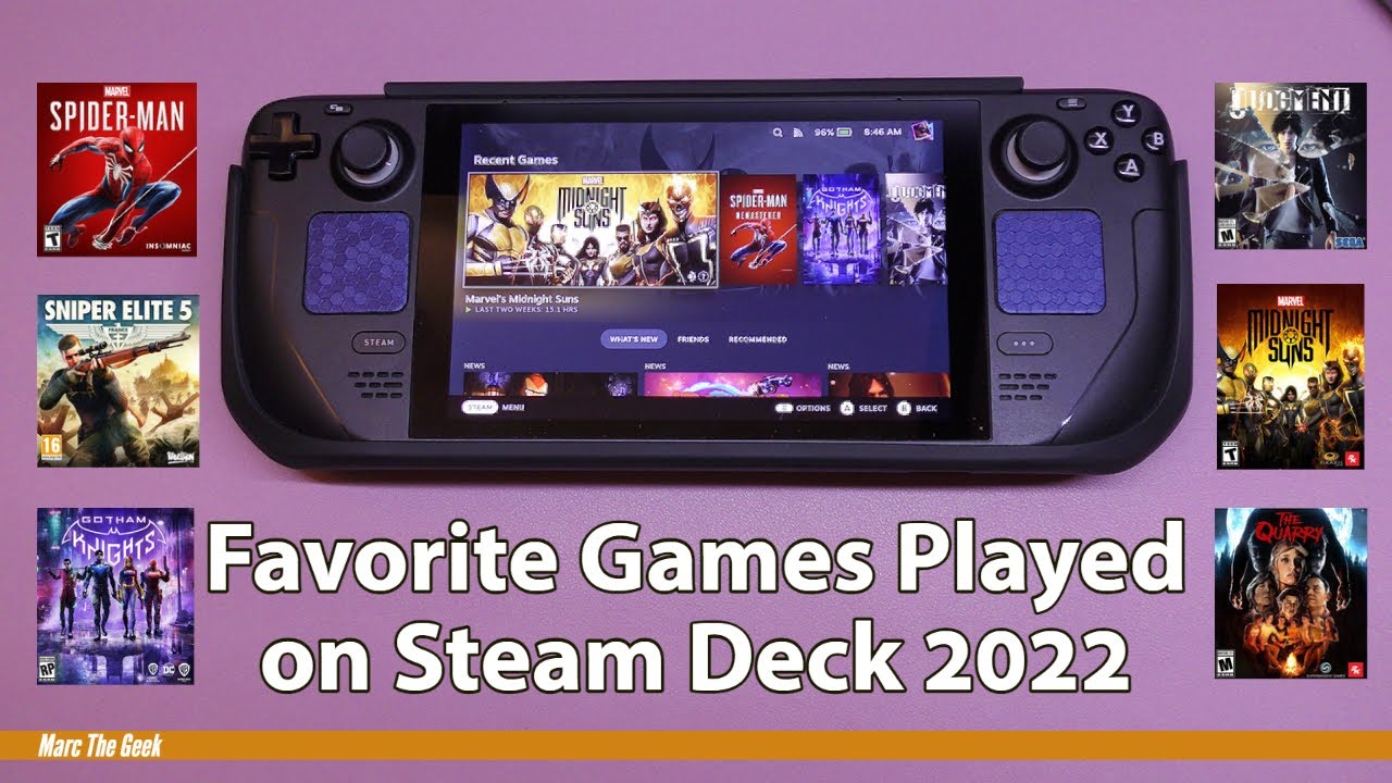 Favorite Games Played on Steam Deck 2022