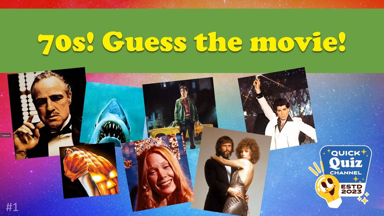1970s! ✨ Guess the movie from the theme tunes 🎵