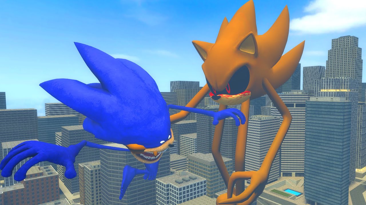 SUPERSONIC.EXE INNYUME SMILEY'S VS EVOLUTION OF SHIN SONIC TAPES FAMILY in Garry's Mod