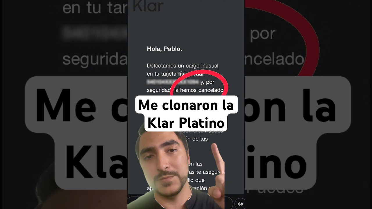 Me clonaron mi Klar Platino🥲&hellip; #klar #finanzas #finanzaspersonales #dinero #tarjetasdecr&eacute;dito