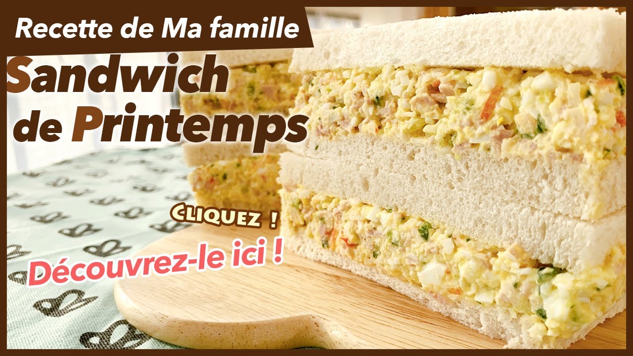 Sandwich de printemps – frais et gourmand – recette de cuisine coréenne