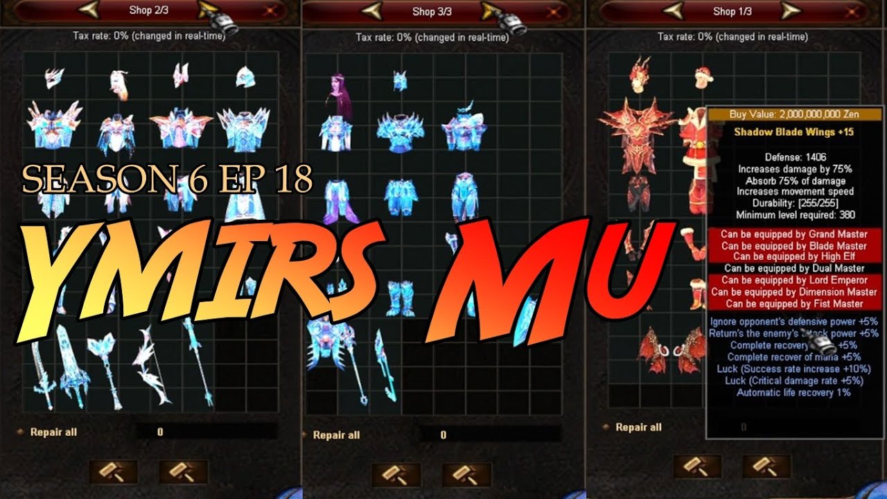Ymirs Mu Season 6 Ep 18 ( Fast Server ) | Mu Online PC
