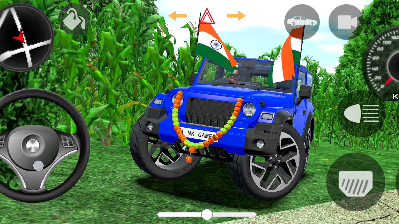 Modified Mahindra Thar😈Games:Indian Blue Thar (Gadi Wala Games) Car Game Android Game #2026