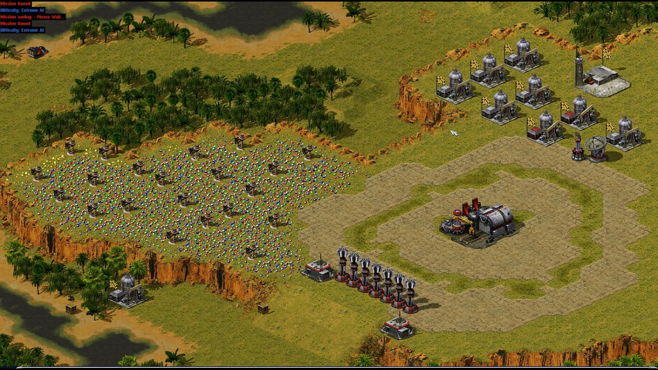 Red Alert 2 | Yuri's Revenge | 7 vs 1 - Map Kontigo & Concougwa - Extreme beta ai
