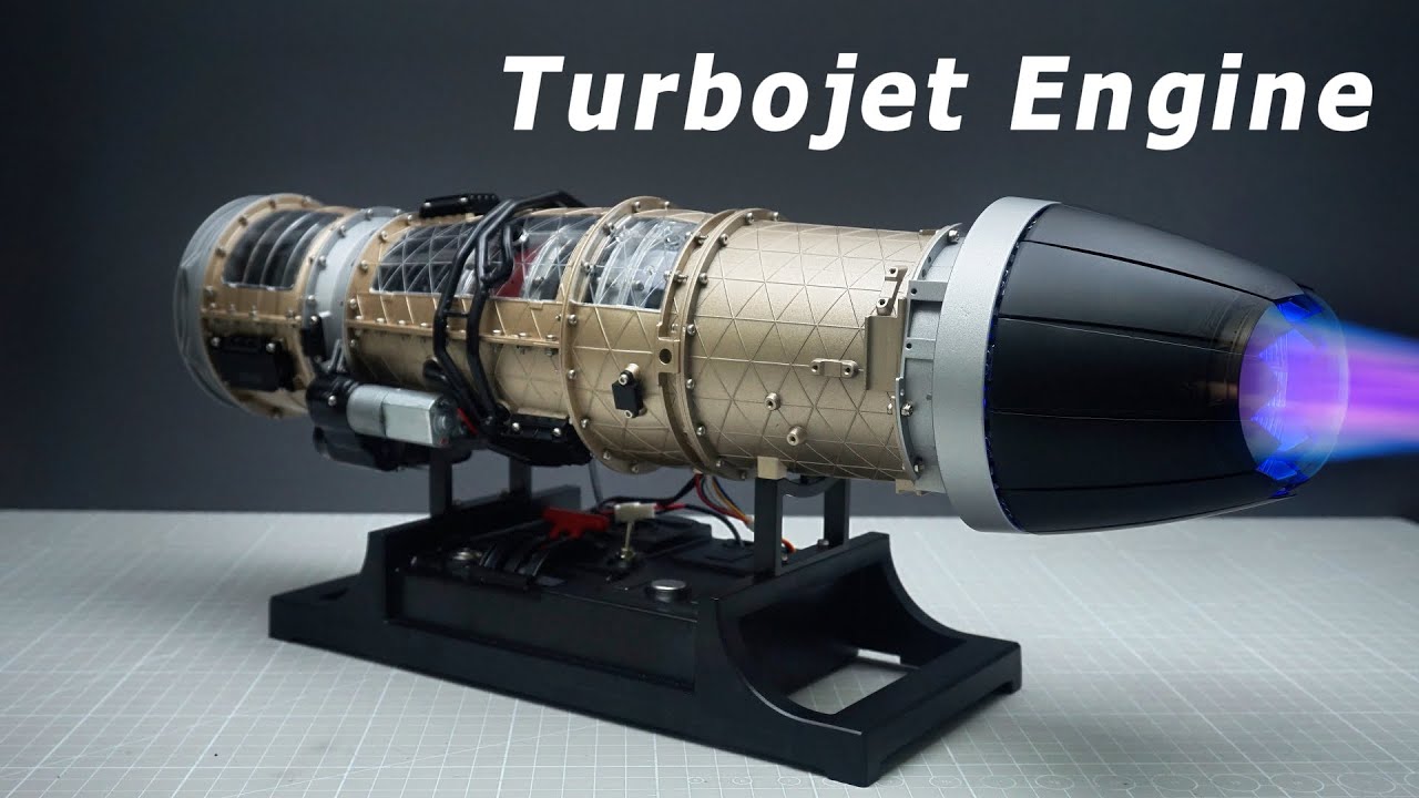 Miniature Turbojet Engine Assembly & RUN | Build Your Jet Engine Model