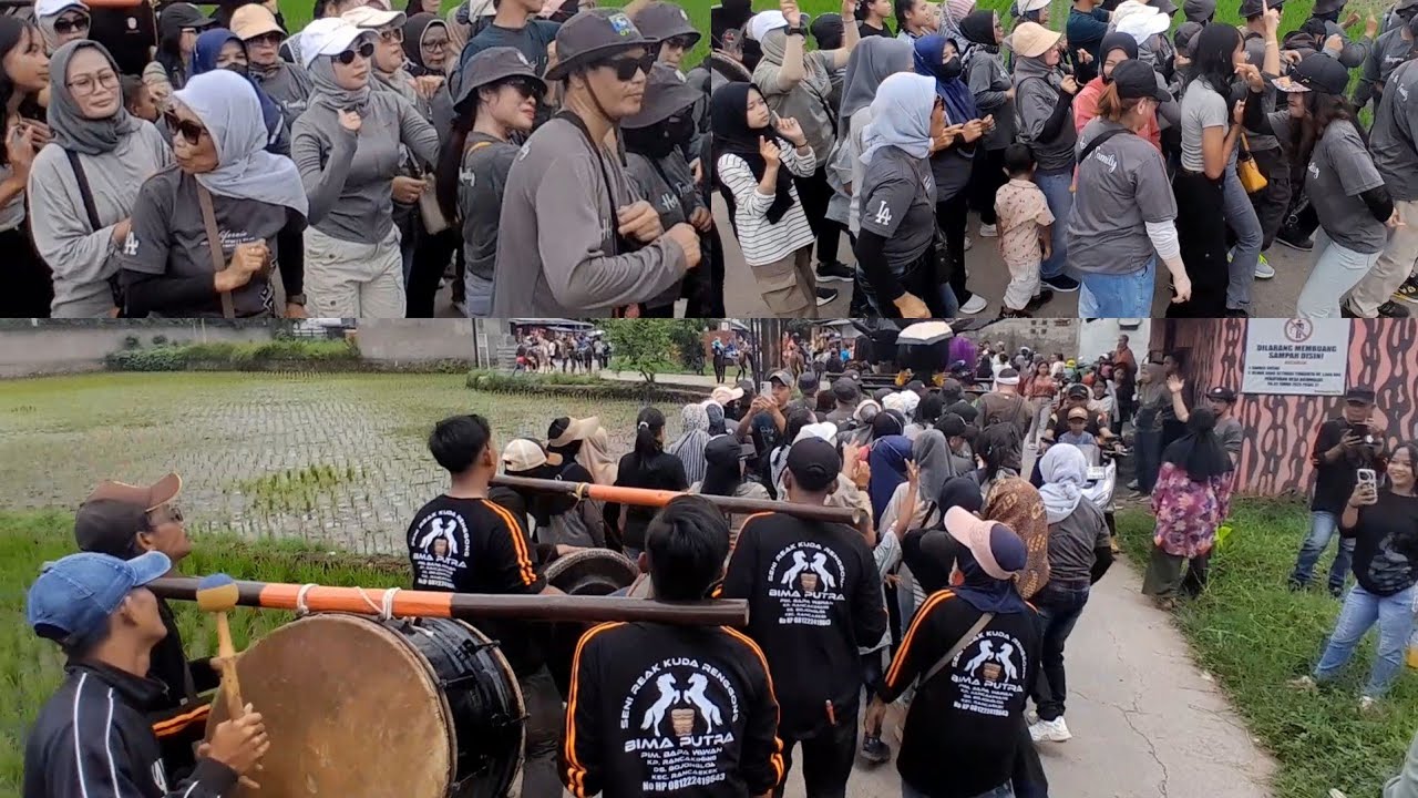 Seni Reak Kuda Renggong Bima Putra iring-iringan Di Jalan Rancakihiang‼️