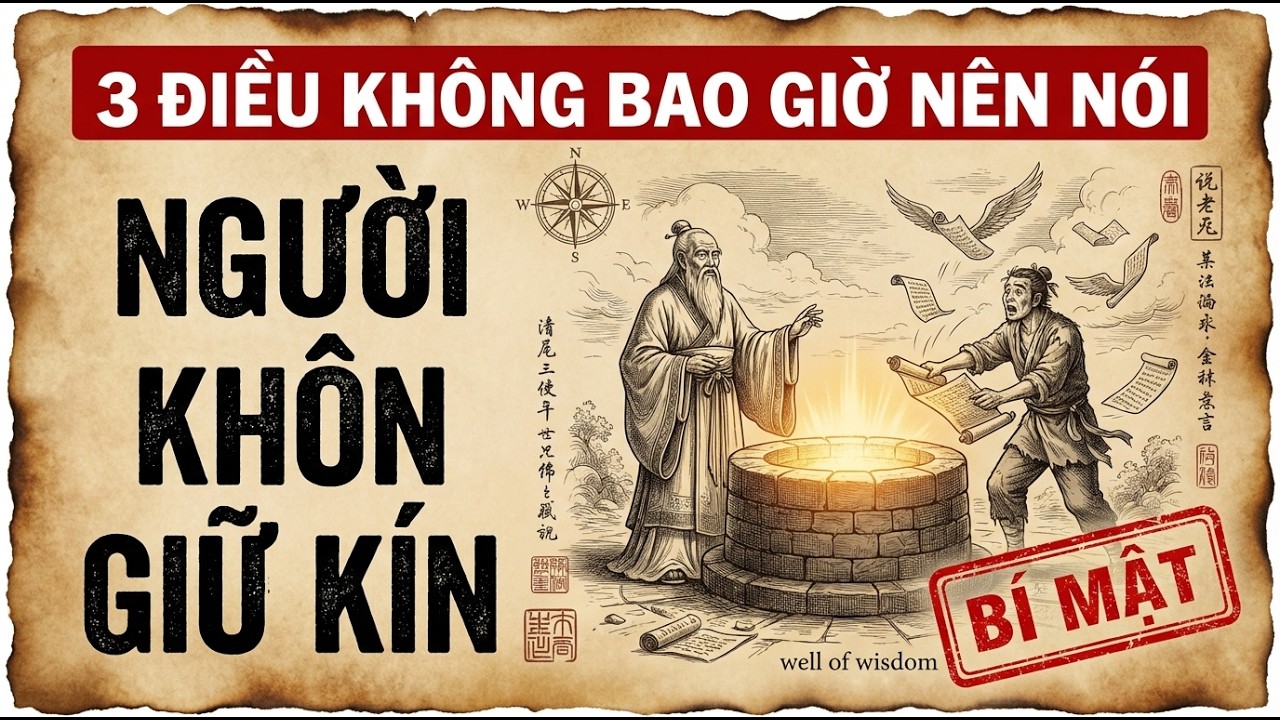 Đừng Bao Giờ Kể Hết 3 Điều Này: Vì Sao Người Khôn Luôn Giữ Tâm Như Giếng Sâu? | Trí Tuệ Nhân Sinh