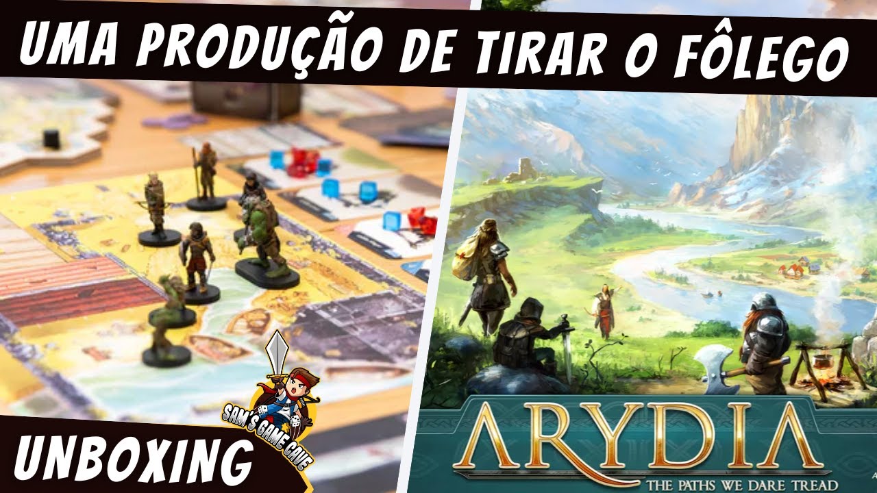 Abrindo o Arydia: The Paths we dare Tread | Unboxing detalhado em Português