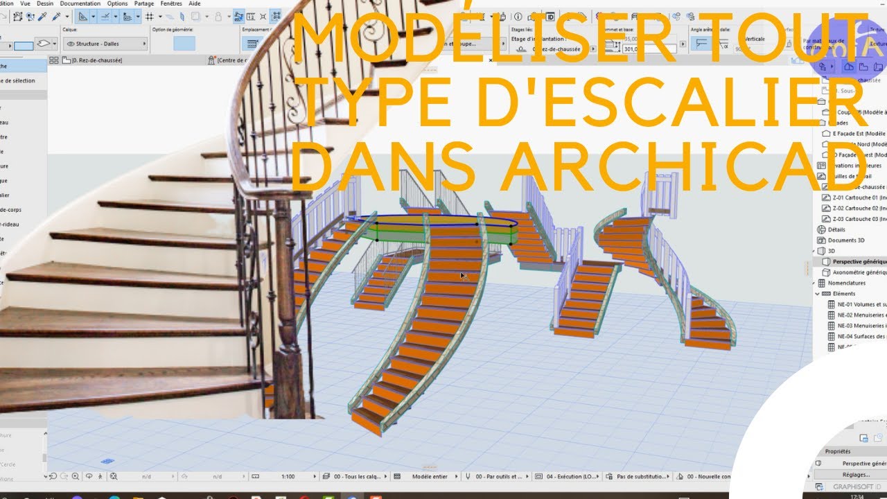 TUTO ESCALIER DANS ARCHICAD NOUVEAUTES.