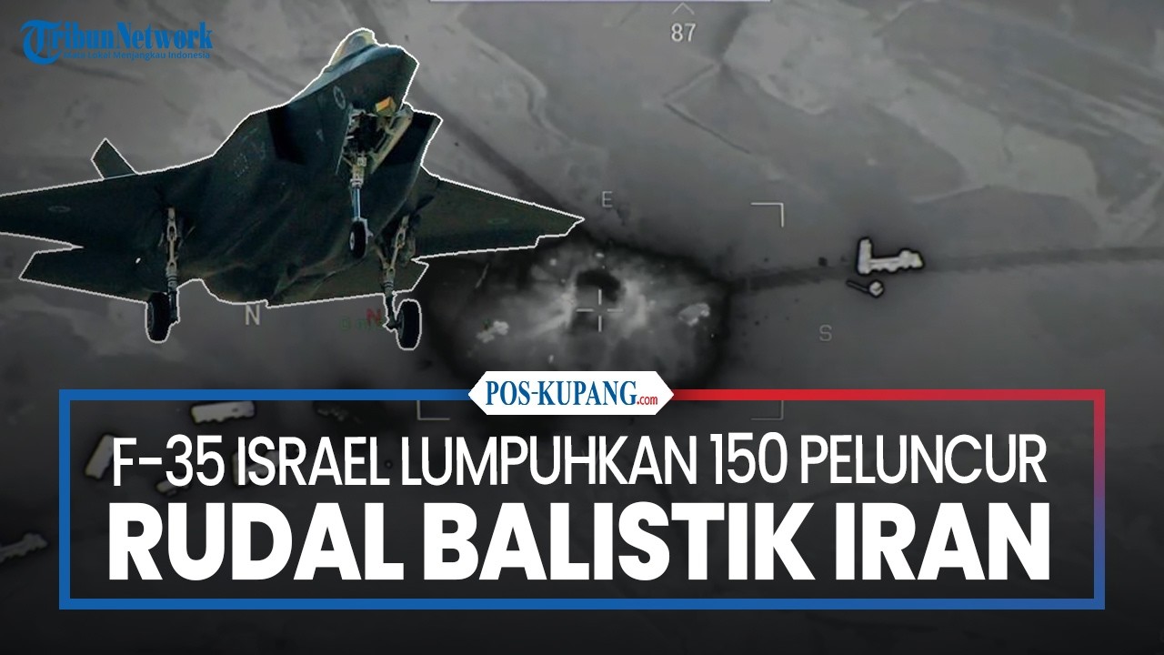 F-35 Israel Lumpuhkan 150 Peluncur Rudal Balistik Iran