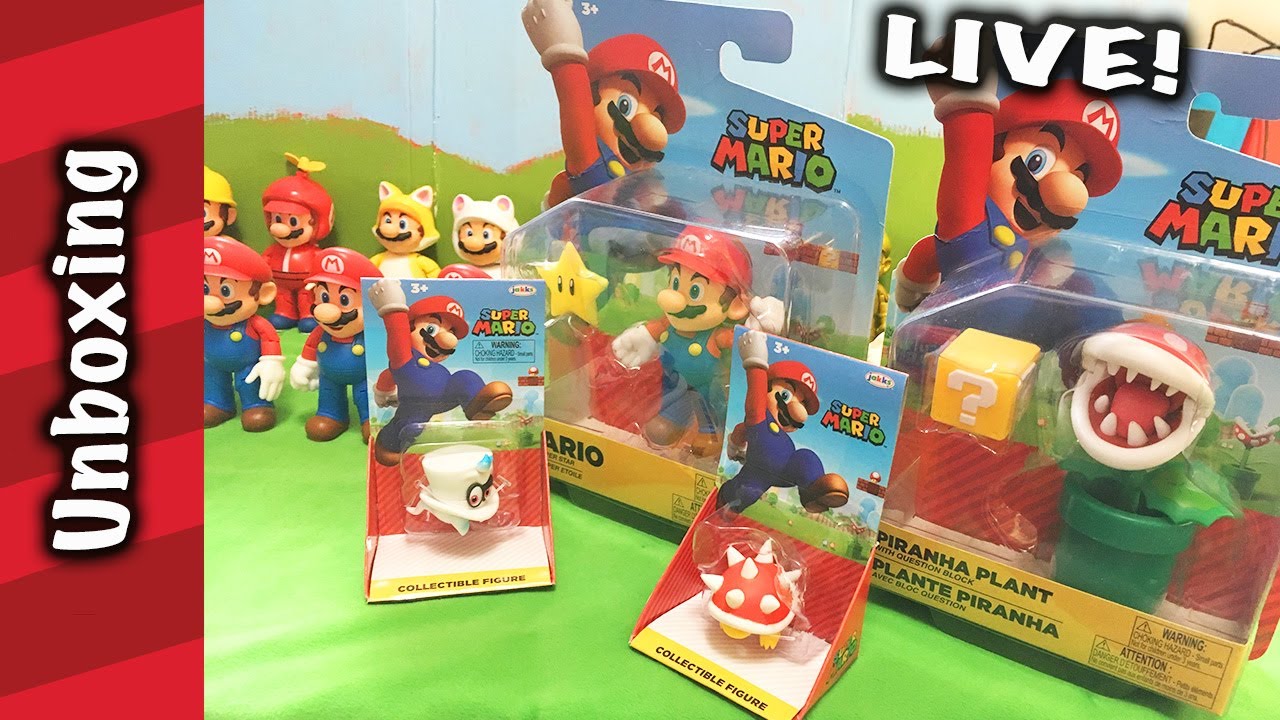 LIVE Mario & Piranha Plant figure unboxing