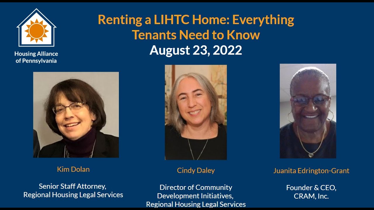Webinar: Renting a LIHTC Home: Everything Tenants Need to Know