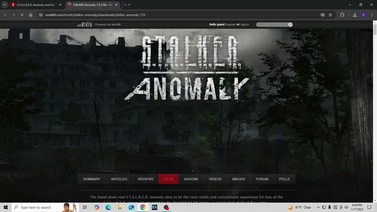How to download stalker anomaly easy tutorial 5 minutes