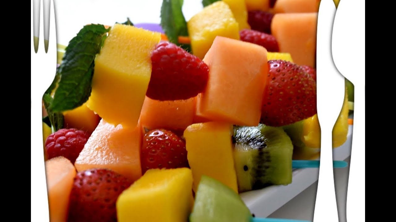 Brochettes de fruits - tout simplement!