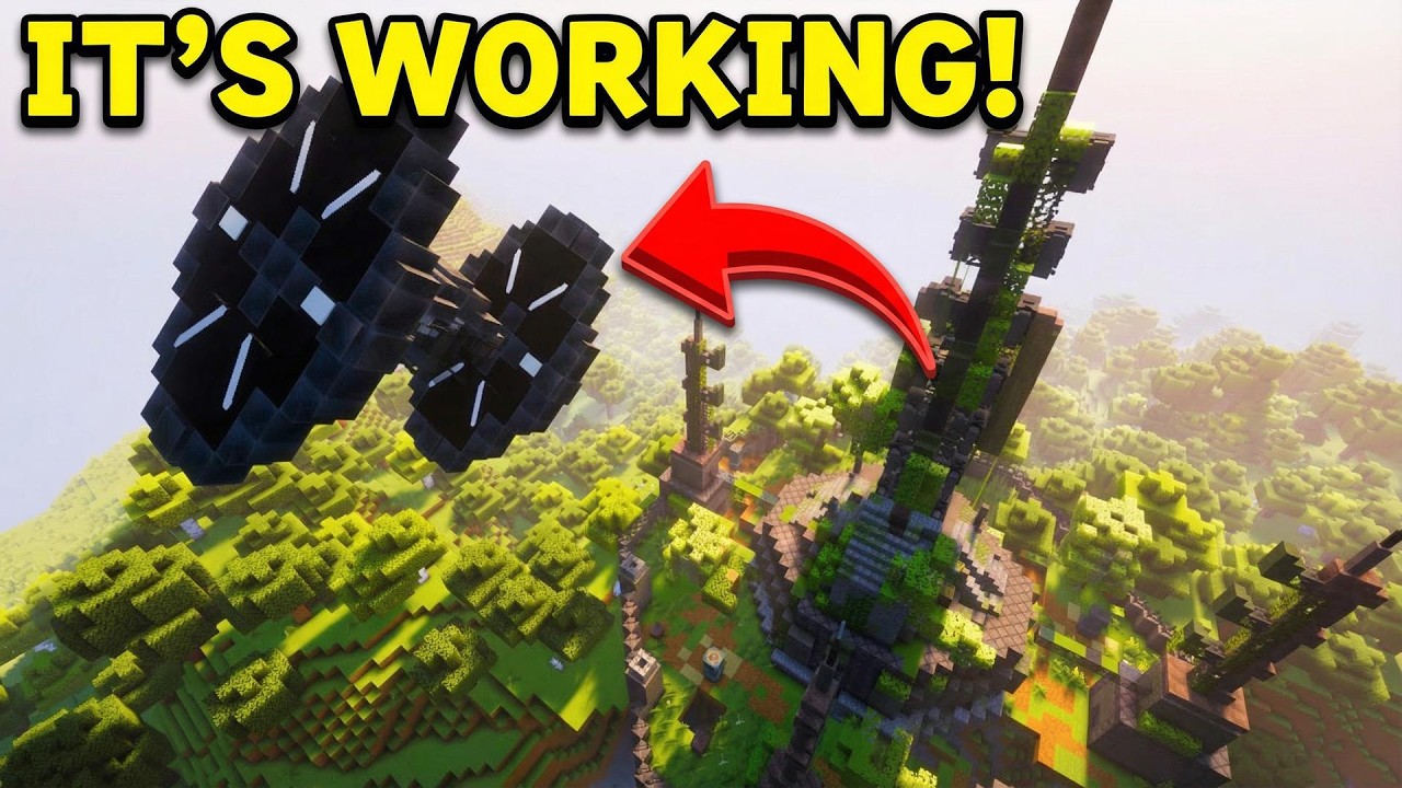 I Made a Working Tie Fighter in Minecraft